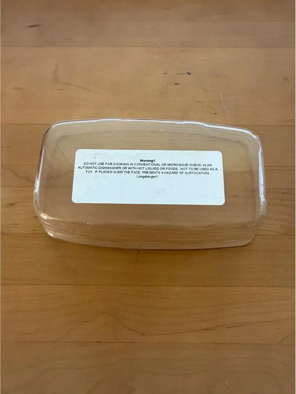 Longaberger Basket Clear Plastic Protector #40843 Small Loaf 7.5L x 4.75W x 2.5H